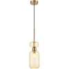 Стеклянный подвесной светильник Gloss 1141/1S Amber цилиндр цвет янтарь Escada