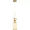 Стеклянный подвесной светильник Gloss 1141/1S Amber цвет янтарь цилиндр Escada Стеклянный подвесной светильник Gloss 1141/1S Amber цвет янтарь цилиндр Escada