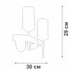 Стеклянное бра  V1813-7/2A цилиндр белое Vitaluce