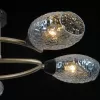 Стеклянная потолочная люстра  IL0300-5CSQ-79 BK AB коричневая