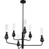 Стеклянная потолочная люстра Medea SL1244.403.06 цилиндр прозрачная ST Luce