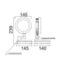 Стеклянный прожектор уличный PROJEKTOR W6102S-3K Gr Oasis Light
