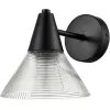 Стеклянное бра Corne 6595/1W прозрачное конус Lumion