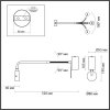 Бра Gigi 4382/1W цилиндр черное Odeon Light