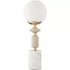 Стеклянный интерьерная настольная лампа Vivien 6580/1T форма шар белый Lumion Стеклянный интерьерная настольная лампа Vivien 6580/1T форма шар белый Lumion