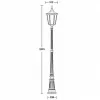 Стеклянный наземный фонарь  79709L Bl прозрачный Oasis Light