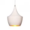 Подвесной светильник Foggi LDP 7712-B WT конус белый Lumina Deco