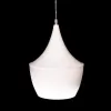 Подвесной светильник Foggi LDP 7712-B WT конус белый Lumina Deco