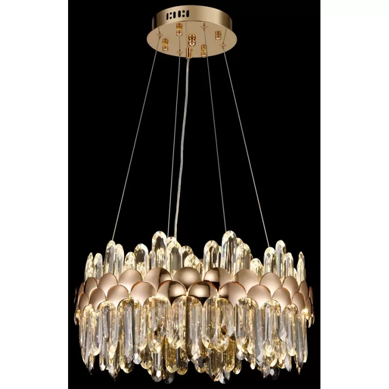 Хрустальная подвесная люстра Debora WE104.01.303 цилиндр прозрачная Wertmark