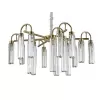 Хрустальная подвесная люстра 4520 4526+3/C new gold цилиндр прозрачная Newport