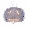 Стеклянный подвесной светильник Tosso LDP 8066-400 GY форма шар прозрачный Lumina Deco