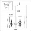 Стеклянная потолочная люстра Orinoco 4798/6 цилиндр белая Odeon Light