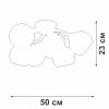 Стеклянная потолочная люстра  V3959-0/6PL форма шар Vitaluce