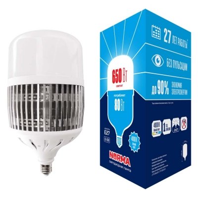 Лампочка светодиодная  LED-M80-80W/4000K/E27/FR/NR Volpe