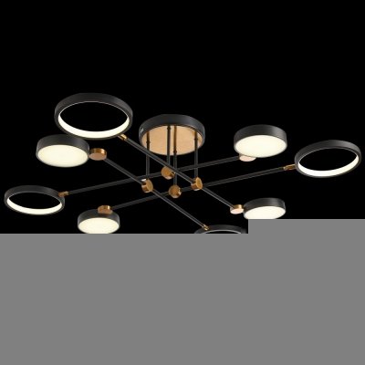 Потолочная люстра Loft Led LED LAMPS 81102/6C BRASS BLACK Natali Kovaltseva