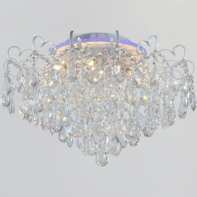 Хрустальная потолочная люстра  04024-0.3-07 WH+SILVER PN+RGB