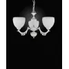 Стеклянная подвесная люстра  L.9651/3 белая конус Reccagni Angelo