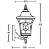 Стеклянный настенный фонарь уличный VENECIA 2L 91801L/04 Bl белый Oasis Light