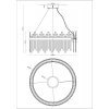 Хрустальная подвесная люстра Citro V9091-PL прозрачная