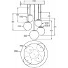 Стеклянный подвесной светильник Basic form MOD321PL-05B форма шар белый Maytoni