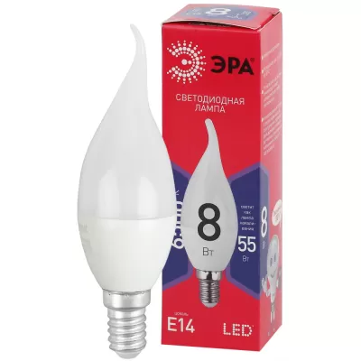 Лампочка светодиодная  LED BXS-8W-865-E14 R ЭРА