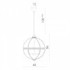Стеклянный подвесной светильник Sfera 2027/17 SP-4 форма шар прозрачный Divinare