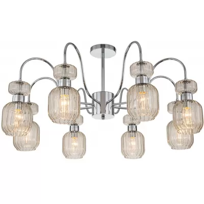 Потолочная люстра Gloss 1141/8PL Chrome/Beige Escada