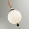 Стеклянный подвесной светильник Palle 5405/1 форма шар белый Odeon Light
