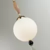 Стеклянный подвесной светильник Palle 5405/1 форма шар белый Odeon Light