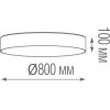 Потолочный светильник Plato C111052/1 D800 белый