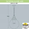 Уличный светильник подвесной Globe 400 G40.121.000.AYE27 форма шар белый Fumagalli
