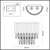 Хрустальный настенный светильник Pallada 4120/2W прозрачный Odeon Light