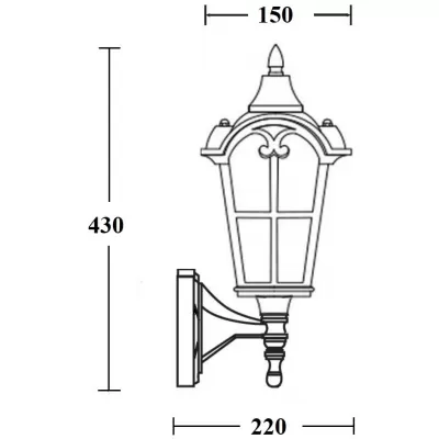 Настенный фонарь уличный PORTO 86101/04 Gb Oasis Light