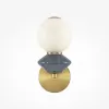 Стеклянное бра Brosche MOD362WL-L5GR3K белое форма шар Maytoni