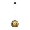 Стеклянный подвесной светильник Polaris 9057 форма шар цвет золото Nowodvorski