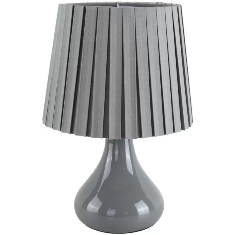 Интерьерная настольная лампа Naina 8184/1T серый конус Lumion Интерьерная настольная лампа Naina 8184/1T серый конус Lumion