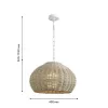 Подвесной светильник Wicker 4885-1P серый Favourite