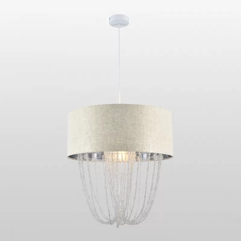 Подвесная люстра Presidio LSP-6032 бежевая цилиндр Lussole Подвесная люстра Presidio LSP-6032 бежевая цилиндр Lussole