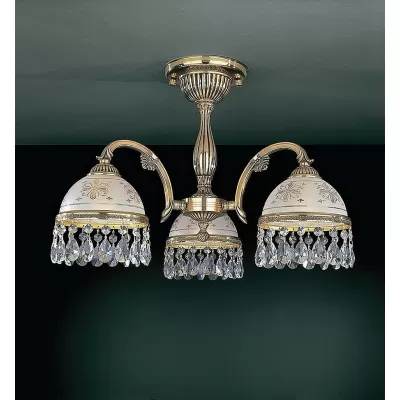 Потолочная люстра 6120 PL 6120/3 Reccagni Angelo белая