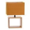 Интерьерная настольная лампа  UML-B401 E27 ORANGE/WOOD Uniel