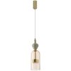 Стеклянный подвесной светильник Palleta 5045/12LB цвет янтарь цилиндр Odeon Light