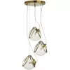 Стеклянный подвесной светильник Wanda 5288/3 прозрачный форма шар Lumion