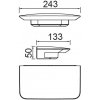 Стеклянный архитектурная подсветка SIDNEY W1881S CB Oasis Light