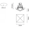 Стеклянный точечный светильник Faretti D27F0701 прозрачный Fabbian