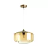 Стеклянный подвесной светильник Binga 4747/1 цилиндр цвет янтарь Odeon Light