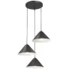Подвесной светильник  V3093-1/3S конус черный Vitaluce