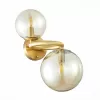 Стеклянное бра Gorizia SL1162.301.02 форма шар цвет янтарь ST Luce