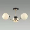 Стеклянная потолочная люстра Bliss 5642/3C форма шар белая Lumion