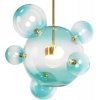 Стеклянный подвесной светильник Bolle 2027-P6 Blue форма шар прозрачный Loft It
