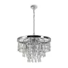 Хрустальная подвесная люстра Linn MOD091PL-05CH прозрачная Maytoni